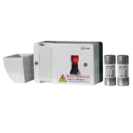 100A SP & N Fused Switch Isolator supplied with 80A & 100A Fuses and comes with Cable Shroud