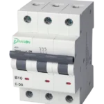 MCB 6kA 3P 3 Module B-Curve 10A 400V AC