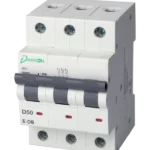 MCB 6kA 3P 3 Module D-Curve 50A 400V AC