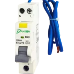 BI-Directional Mini RCBO 6kA 1P+N Switched Neutral 1M B-Curve 20A 30mA Type A
