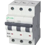 MCB 6kA 3P 3 Module B-Curve 20A 400V AC