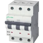 MCB 6kA 3P 3 Module B-Curve 40A 400V AC