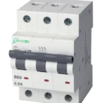 MCB 6kA 3P 3 Module B-Curve 50A 400V AC