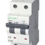 MCB 6kA D.P. Double Module C-Curve 2A 400V AC