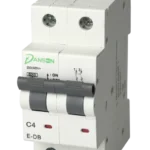 MCB 6kA D.P. Double Module C-Curve 4A 400V AC
