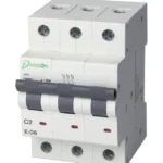 MCB 6kA 3P 3 Module C-Curve 2A 400V AC