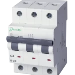 MCB 6kA 3P 3 Module C-Curve 4A 400V AC