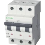 MCB 6kA 3P 3 Module C-Curve 6A 400V AC
