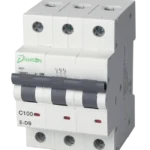 MCB 6kA 3P 3 Module C-Curve 100A 400V AC