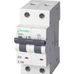 MCB 6kA D.P. Double Module D-Curve 2A 400V AC