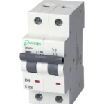 MCB 6kA D.P. Double Module D-Curve 4A 400V AC