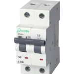 MCB 6kA D.P. Double Module D-Curve 6A 400V AC