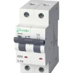 MCB 6kA D.P. Double Module D-Curve 20A 400V AC