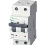 MCB 6kA D.P. Double Module D-Curve 25A 400V AC