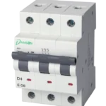 MCB 6kA 3P 3 Module D-Curve 4A 400V AC