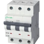 MCB 6kA 3P 3 Module D-Curve 16A 400V AC
