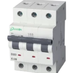 MCB 6kA 3P 3 Module D-Curve 20A 400V AC