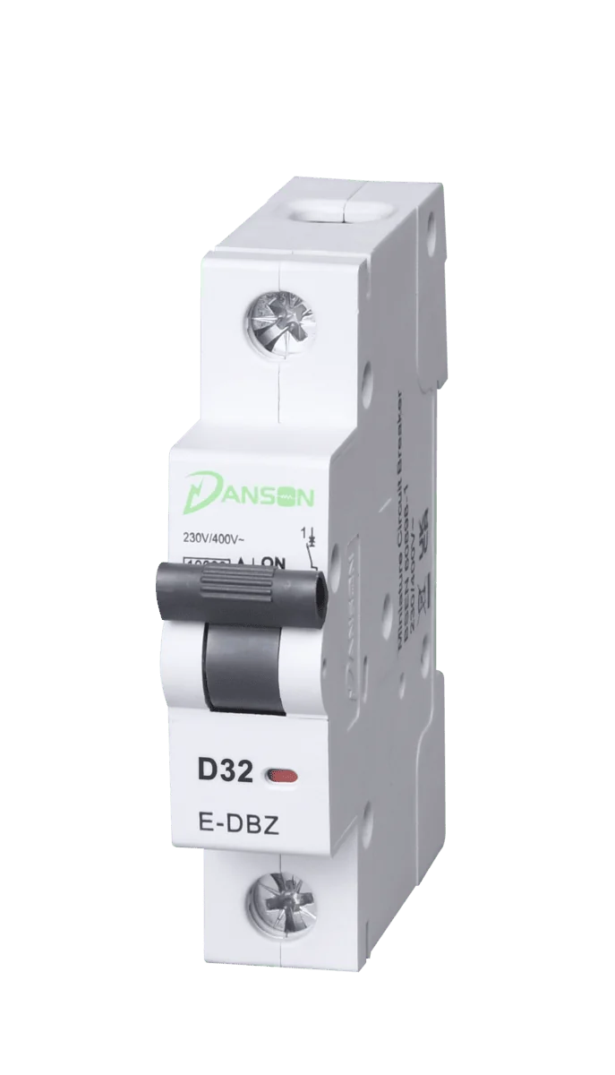 E-DBZD132.webp MCB 10kA S.P. Single Module D-Curve 32A 230V AC - Image 1