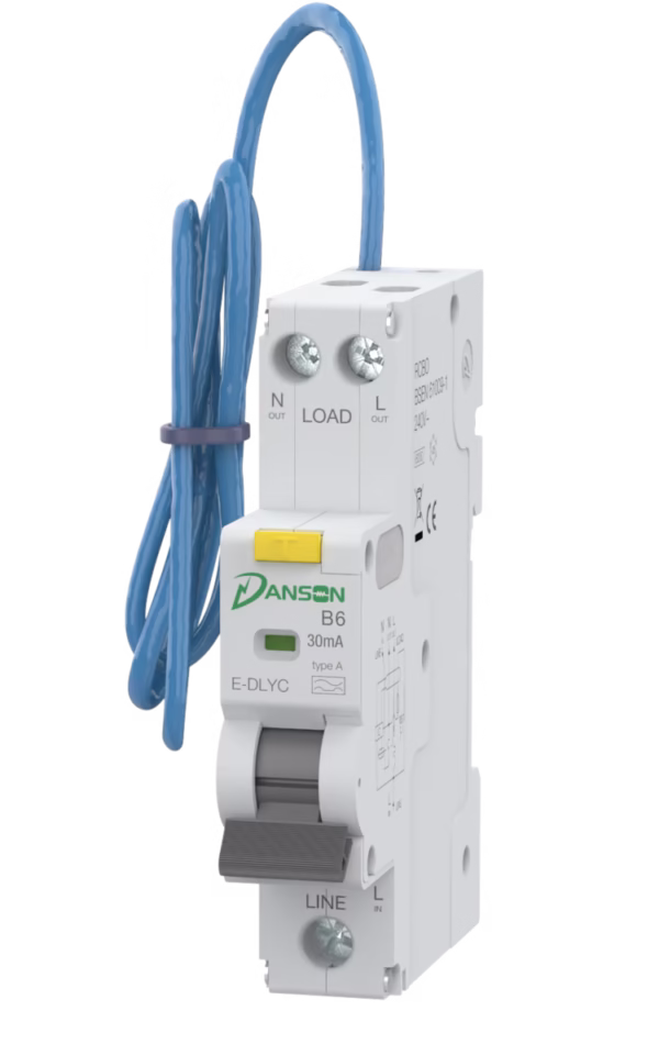 Compact RCBO 6kA 1P+N Switched Neutral 1M B-Curve 6A 30mA Type A
