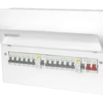 12 Ways High Integrity Metal Consumer Unit Supplied With 100A Main Switch, 2 X 80A 30 mA RCD Type A, plus 12 B-Curve MCBs
