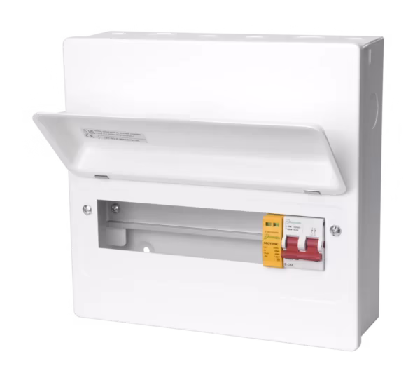 9 Ways Metal Consumer Unit with SPD And 80A Main Switch