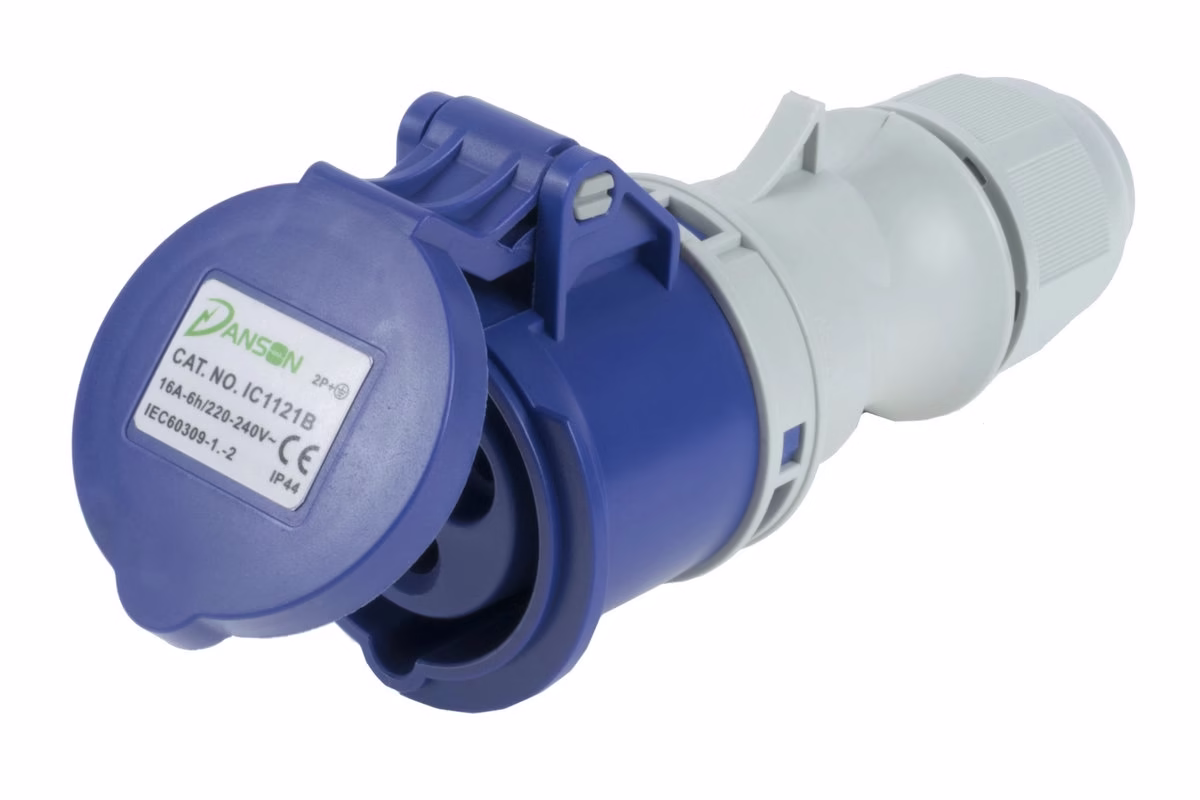 16A 2P+E 220-240v Coupler 6h - IP44